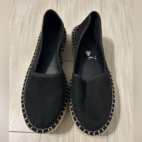 Like New ASOS DESIGN Journal flatform espadrilles in black - Picture 3 of 8
